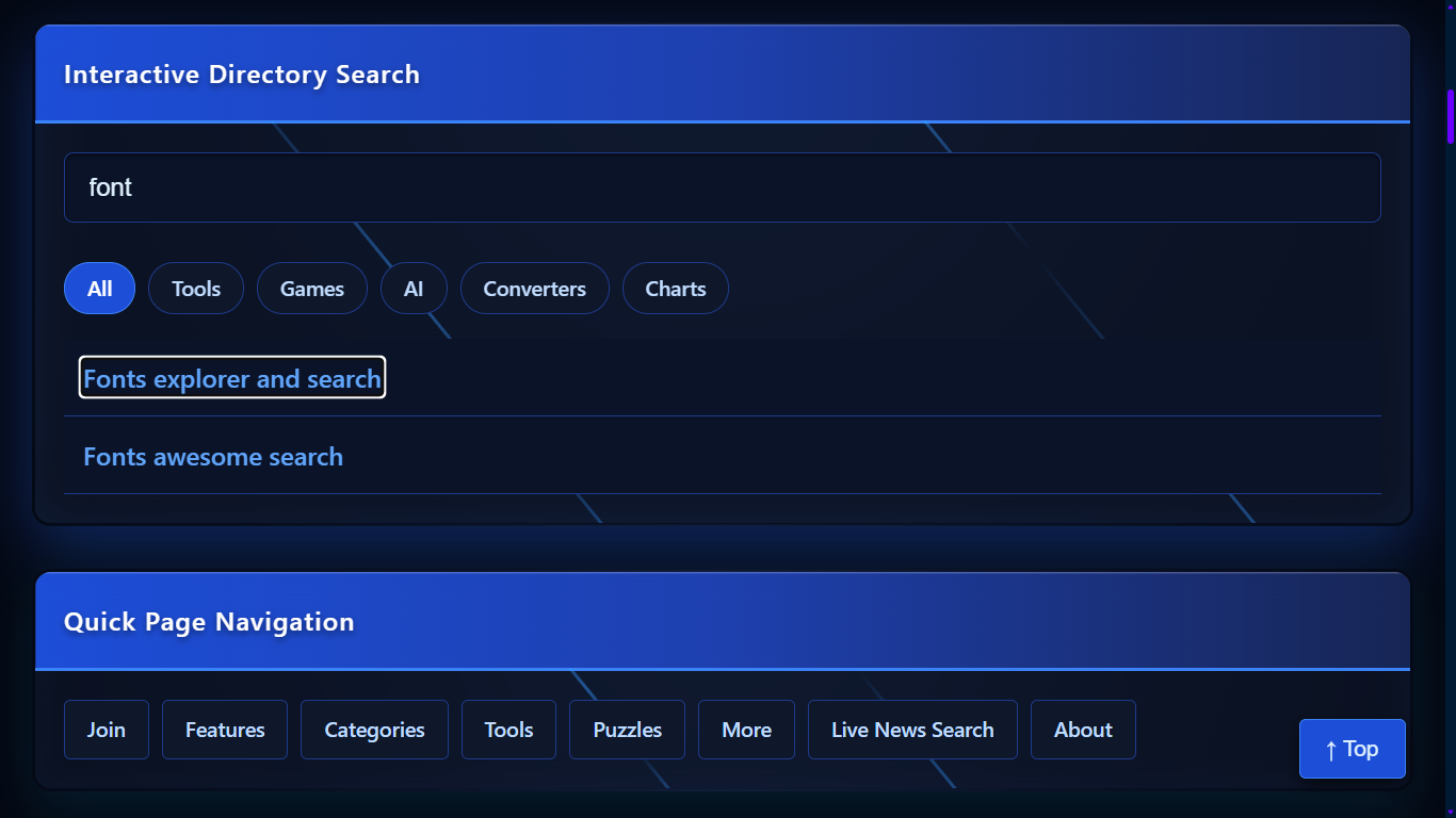 blue idea's search engines